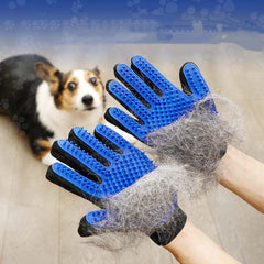 1pair Pet Grooming Glove - Gentle Hair Remover Brush For Dogs And Cats - Massages And Stimulates Circulation - Easy To Use And C