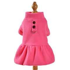 Winter Pet Dress Cute Pet Outfit Fashionable Winter Warm Pet Dress for Small Medium Dogs Cats Comfortable Plush Skirt