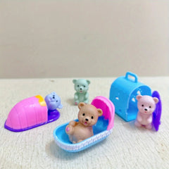 Children's Play House Toys Pet Toys Teddy Bears Pet Bathrooms Family Toys Little Girls Scene Toys Children's Gifts