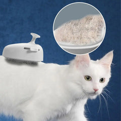 Cat Steam Brush Steam Grooming Brush For Cat Hair Pet Grooming Brush With Spray For Long Short Haired Cats Dogs Pets