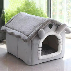 Foldable Pet House Removable Washable Cat House Puppy Cave Sofa Pet Supplies Suitable for Small and Medium Cats and Dogs