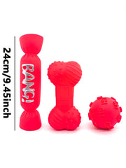 Dog toys, pet sound-making toys, durable chew toys for puppies and young dogs, teeth-cleaning and training toys for dogs