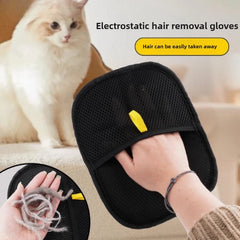 Pet Grooming Gloves Hair Remover Brush For Cats Dogs Remove Sofa Carpet Clothes Go Floating Hair Static Dedusting Cleaner