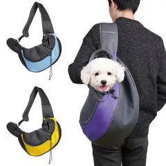 Pet Cat Dog Carrier Backpack Travel Tote Shoulder Bags Mesh Sling Carry Pack Pet Carrying Supplies Crossbody Shoulder Bag