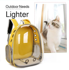 Portable Pet Backpack Outdoor Cat Supplies Transparent Shoulder Bag Pet Bag Breathable Space