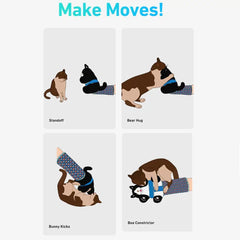 Cat Puppet Wrestler Wrestling Glove With Sturdy Padding Soft Plush Cat Wrestle Toy Animal Hand Glove Interactive Play Cat Toys