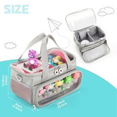 Carrying Bag For Toniebox Starter Portable Organizer Bag With Shoulder Strap And Handle Bar Collectibles Bags