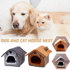 Foldable Sleeping Pet House Removable Washable Cat Cube Hide House Puppy Cave Sofa Pet Bed House for Small Dogs Medium Cats