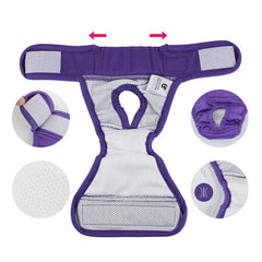 Pet Soft Diapers Puppy & Doggy Diapers Washable Reusable Highly Absorbent Dog Heat Panties With Strong & Flexible Closure For