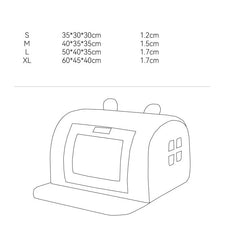 Cute Pet House with Foldable Soft Pet Bed Detachable Washable Pet Castle Suitable for Small Medium-sized Dogs and Cat Cave Nests