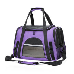 Travel pet bag portable for outdoor carrying one shoulder diagonal cross pet Bag foldable breathable Outgoing Pets Handbag