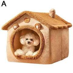 Thickened Pet Warm House Cat And Dog House Winter Warm Universal For All Seasons Detachable And Washable Cute New Comfortable