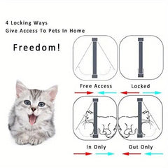Pet Cat Door Hole Dog Door Hole Can Control Free Entry And Exit Pet Home Practical Two-way Door Safety Flap Door Pet Supplies