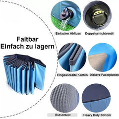 80*30cm Portable pet swimming pool for dogs outdoor summer swimming autumn winter indoor dog bath tub dual-use with drain valve