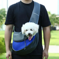 Pet Cat Dog Carrier Backpack Travel Tote Shoulder Bags Mesh Sling Carry Pack Pet Carrying Supplies Crossbody Shoulder Bag