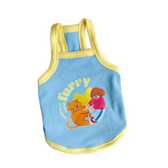 Pet Dresses Thin Strap Dogs Vest Comfortable Fabric Printed Design Puppy Camisole Breathable Soft Small Dog Cat Dress Puppy