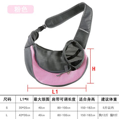 Pet Dog Carrying Bag Sling Carrier Bag Portable Comfortable Breathable Hand Free Shoulder Crossbody Bag for Dogs Accessories