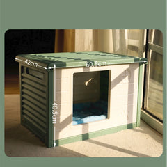 HOOPET Cat Litter Cat House Cottage Summer Outdoor Rainproof Dog Kennel Cat House Stray Cat Outdoor Nests