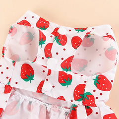 Thin Pet Dress for Dogs Cats - Cute Floral Print Princess Dress with Bow, New Style Puppy Skirt for Teddy Small Pets
