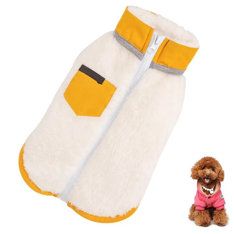 Pet Dog Clothes Autumn Winter Warm Fleece Vest Jacket For Small Medium Dogs Chihuahua French Bulldog Pug Clothing Coat