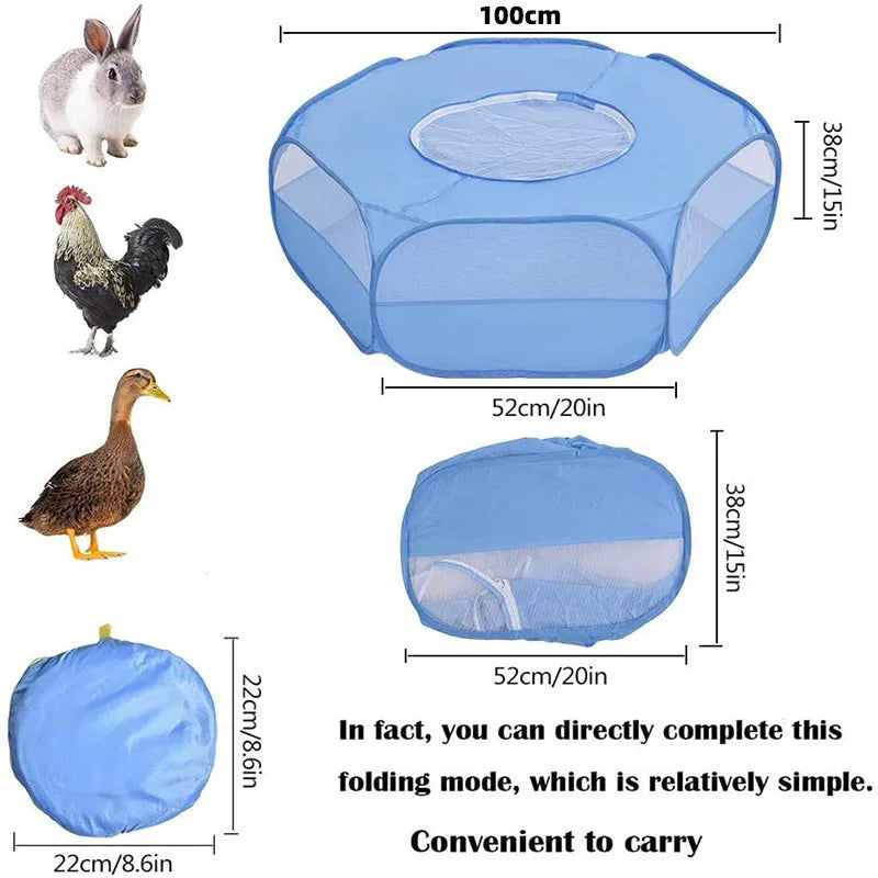 Folding Small Pet Enclosures, Outdoor and Indoor Games, Exercise, Crawling Small Animal Tents
