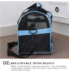 Portable Dog Cat Carrier Bag Pet Puppy Travel Bags Breathable Mesh Small Dog Cat Dogs Outdoor Tent Carrier Outgoing Pets Handbag