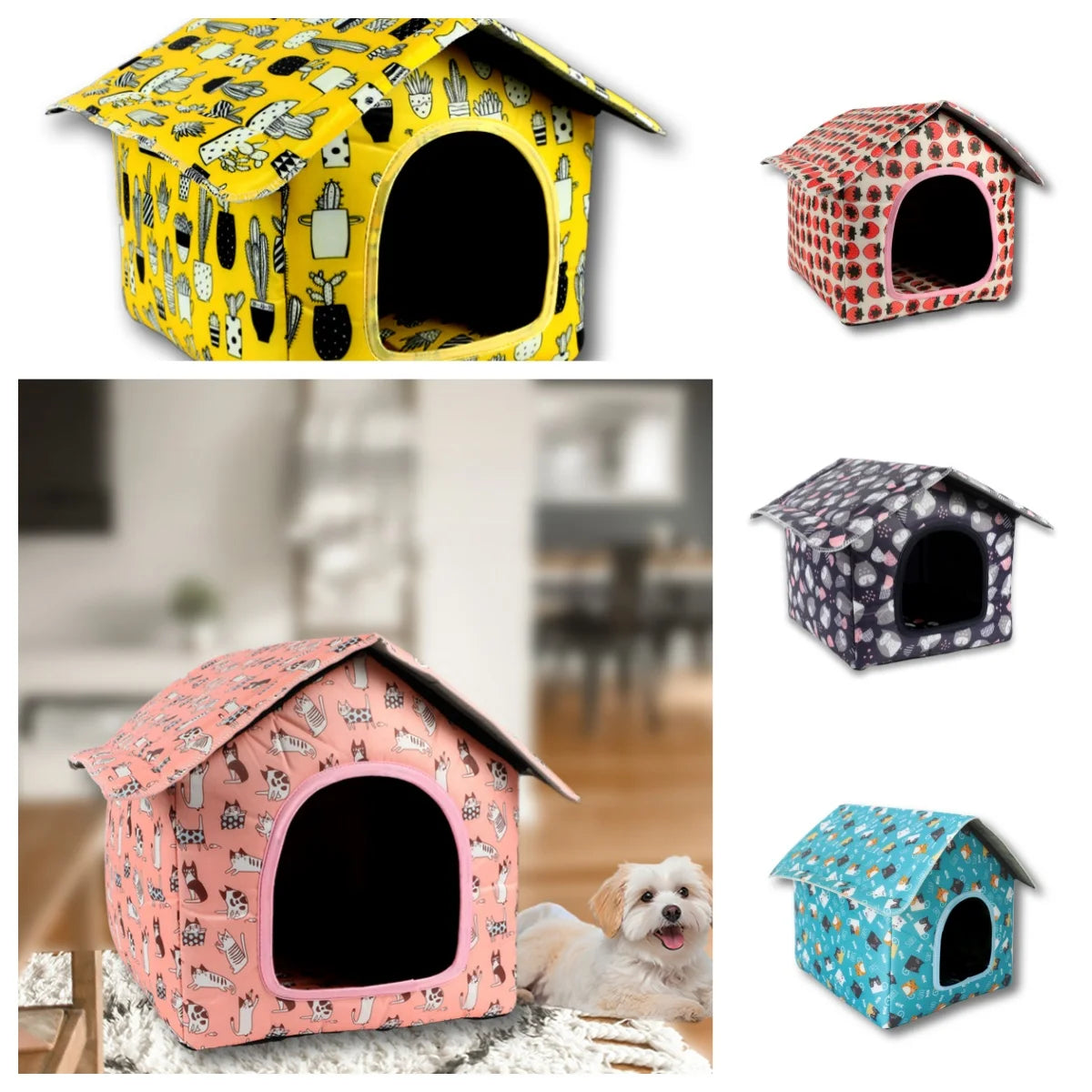 Water-resistant Foldable and Detachable Pet House Ideal for Cats Dogs in Outdoor Environments Cat House Cats Home Pet Supplies