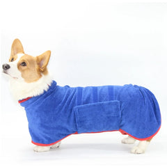 Dog Bathrobe Towel Microfiber Absorbent Beach Towel For Small Medium Dogs Cats Fast Dry Coat Absorbent Pet Nightwear Soft Towel