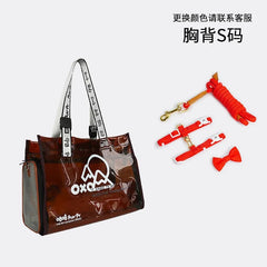 Pet bag Cat bag Portable going out Transparent schoolbag Carrying one-shoulder portable cat bag Dog dog