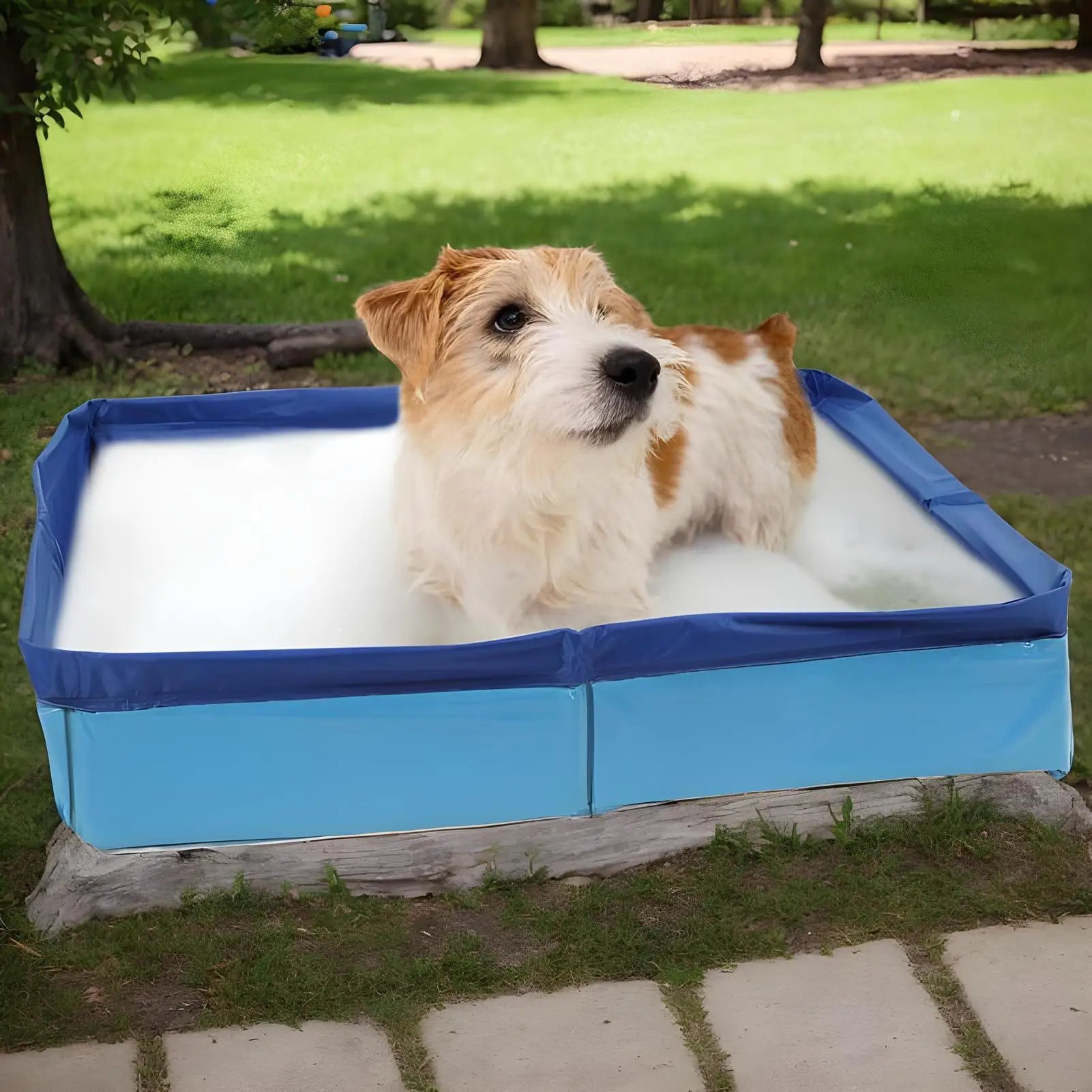 Pet Swimming Pool Foldable Cat Dog Toy Pool Outdoor Portable Non-slip Summer Swimming Pool Pet Cleaning Water Basin Pet Supplies
