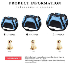 Portable Dog Cat Carrier Bag Pet Puppy Travel Bags Breathable Mesh Small Dog Cat Dogs Outdoor Tent Carrier Outgoing Pets Handbag