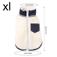 Pet Dog Clothes Autumn Winter Warm Fleece Vest Jacket For Small Medium Dogs Chihuahua French Bulldog Pug Clothing Coat