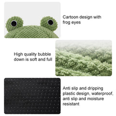 New Pet Nest Winter Warm Dog Den Cat Villa Plush Pets Mattress Small Frog Shape Semi Enclosed Kitten Puppy House Pet Supplies