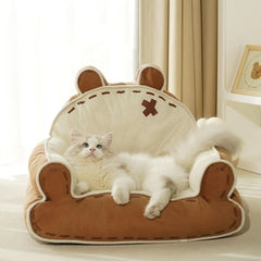 Pet Sofa Playing Fashion Home Decoration Kitten Warm Pet House Dog Sofa Nest Cat Bed for Pet Small Medium Dogs Cats Home Indoor