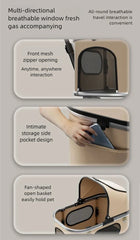 New pet stroller for outdoor use, lightweight and foldable, suitable for medium-sized and small dog and cat households. Outdoor