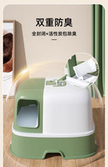 Cat Litter Box Fully Enclosed Oversized Hallway Supply Tray Oversized Long Aisle Drawer Pet Toilet Furniture Supplies