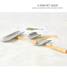 Pet Cat and Dog Grooming Supplies: Hair Remover Brush, Wood Combs, Flea Comb for Shedding