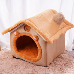 Foldable Sleeping Pet House Removable Washable Cat Cube Hide House Puppy Cave Sofa Pet Bed House for Small Dogs Medium Cats