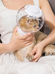 Cat Muzzle Cat Grooming Masque Clear Cat Adjustable Hood Pet Grooming Cover Accessory Prevent from Cats Biting Chewing