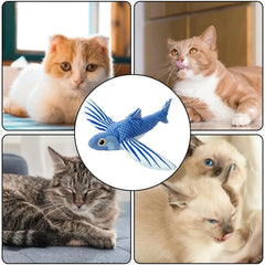 Electric Bird Teasing Cat Toy Interactive Simulation Bird Plush Toy Pet Kitten Teasing Toys for cats and kittens to practice