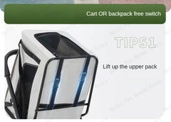 Multifunctional double-layer pet cart Lightweight and foldable pet outdoor travel stroller Ventilated and breathable dog cart