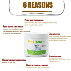 Pet Hair Dye Cream 100ML Pet Hair Coloring Cream Easy To Use Pet Hair Dye Plant Extract Bright Color Pet Hair Dye Fashionable