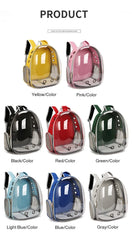 Portable Pet Backpack Outdoor Cat Supplies Transparent Shoulder Bag Pet Bag Breathable Space