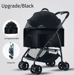 Pet Car Lightweight Foldable Designed Specifically for Walking Dogs Babies and Medium-sized Outdoor Equipment for Dogs and Cats