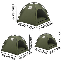 Pet Nest Tent Semi Closed Foldable Outdoor Pet Supplies Breathable Tent Pet Summer Cooling Warm Pads Pet Decoration Supplies