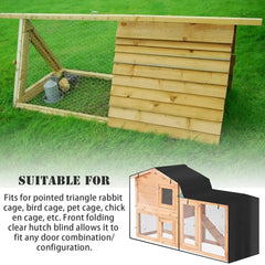 Chicken Coop Cover For Winter Outdoor Waterproof Dustproof Pet Cages To Protect Small Animals Reliable Triangle Cat Accessories