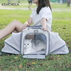 Pet Carriers Backpack Portable Breathable Foldable Shoulder Bag Cat Dog Carrier Bags Outgoing Travel Pets Handbag Transport Bag