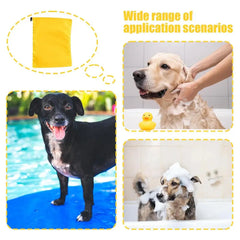 Dog Ear Protection Bathing Cap Pet Ear Protection Bath Wrap Hat Polyester Material Dog Shower Cap For Swimming Daily Bathing And