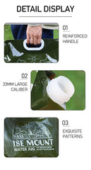 Outdoor 7.5L Portable Water Bag with Faucet PET Material Collapsible Water Container Bag Suitable for Camping Hiking Backpacks
