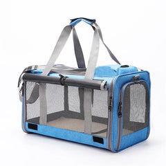 Pet Bag  Portable Bag for Outings Foldable Car Shoulder Portable Cat Bag  Large Capacity Two Cat Outing Bag